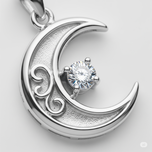 Colar Lua de Prata 925 | Elegância Mística - Imagem 2
